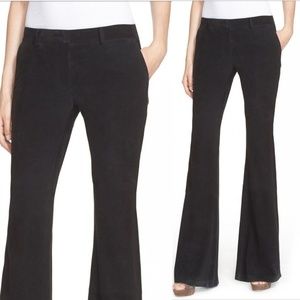 Rachel zoe suede flair pants 0